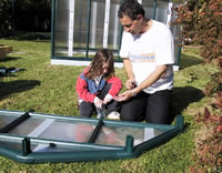 simple greenhouse assembly