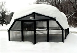 How does the greenhouse hold up to snow?