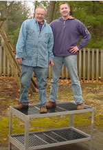 Larry's greenhouse benches