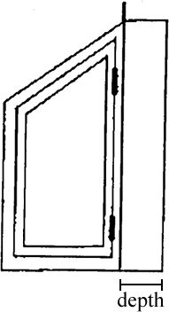 wall thickness - depth